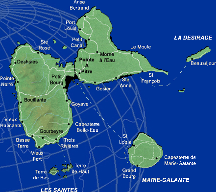 carte guadeloupe