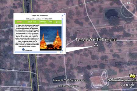 carte thailande geolocalise