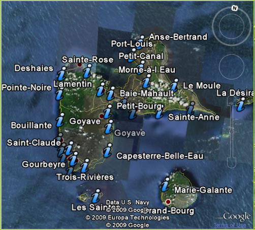 carte guadeloupe photo